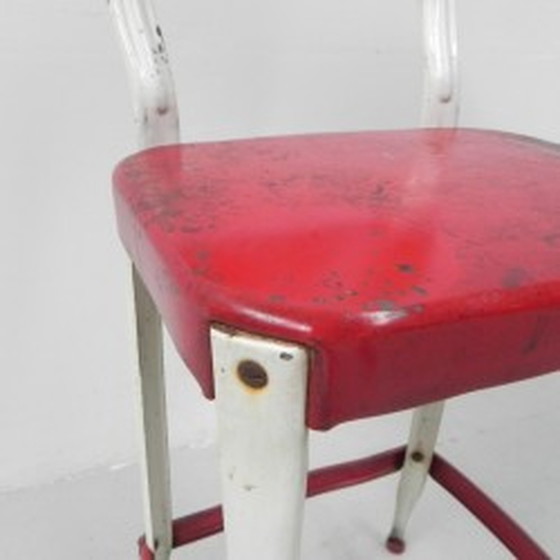 Image 1 of Tabouret de bar industriel en acier