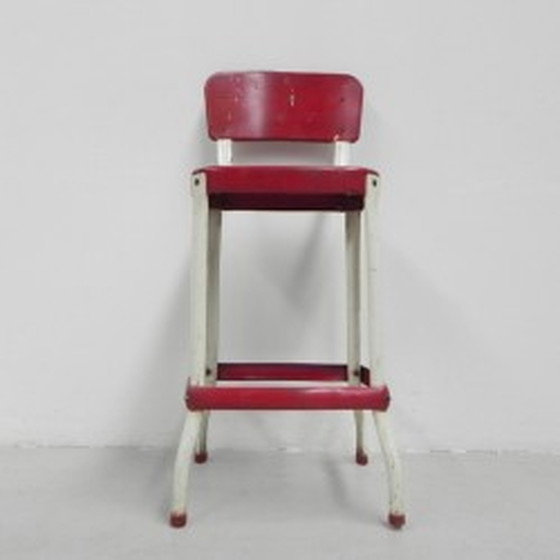 Image 1 of Tabouret de bar industriel en acier