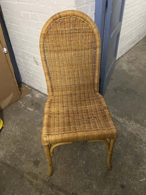 2X Vintage Wicker Chairs