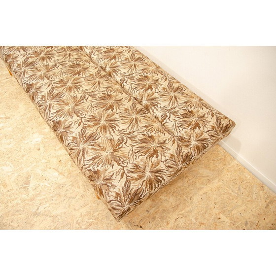 Image 1 of Vintage 3-seater sofa in beech wood and fabric by Miroslav Navrátil, Czechoslovakia 1960