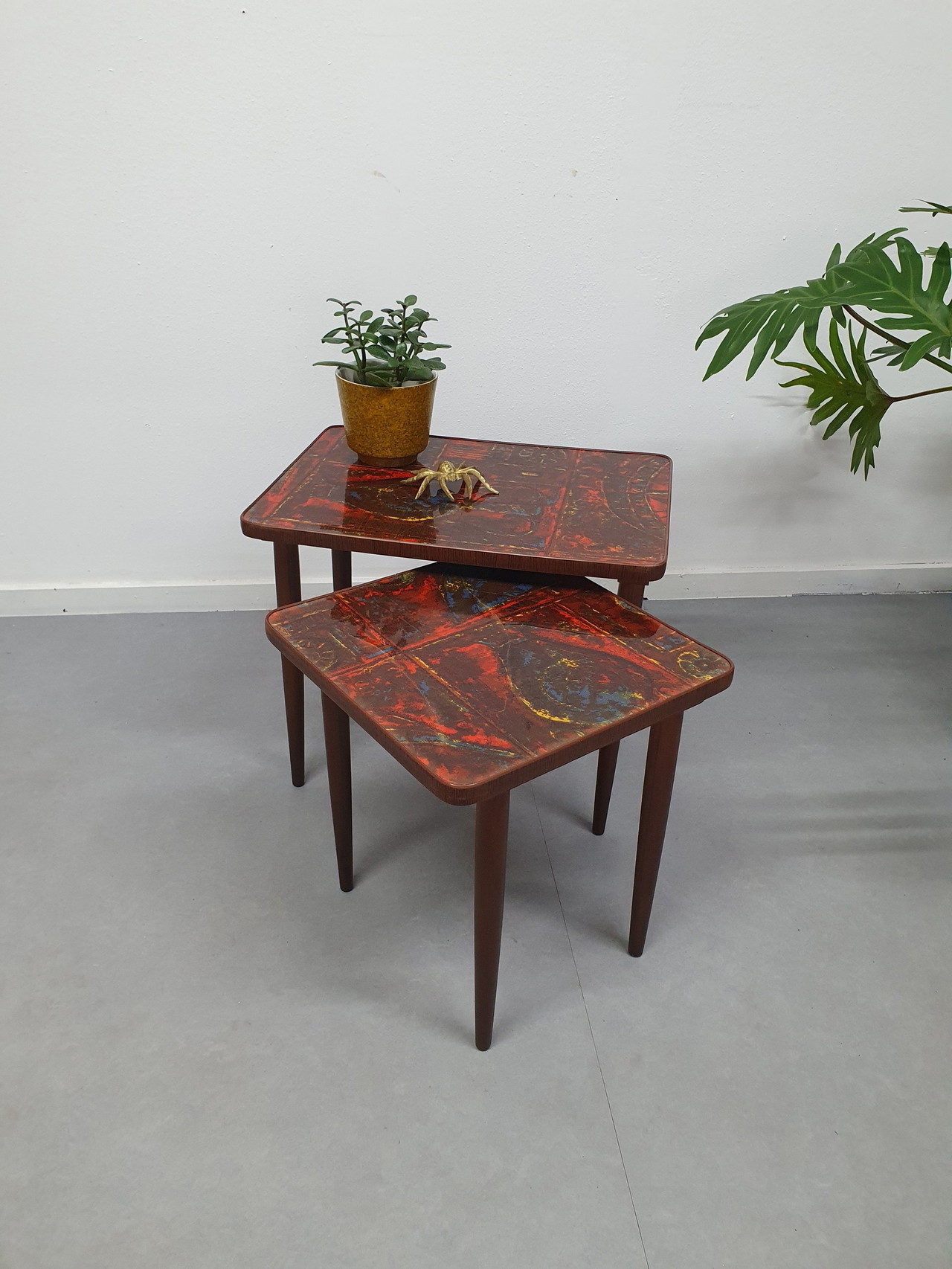 Pop Art Mimi Set. Vintage Nesting Tables Sidetable Rockabilly 80 Whoppah