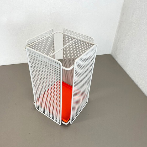 Image 1 of Vintage modernist metal umbrella stand, France 1970s