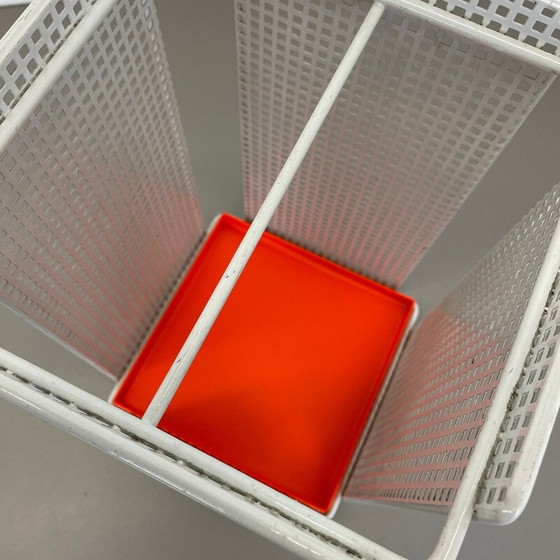 Image 1 of Vintage modernist metal umbrella stand, France 1970s