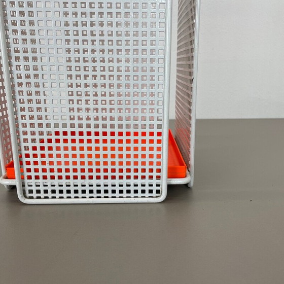 Image 1 of Vintage modernist metal umbrella stand, France 1970s