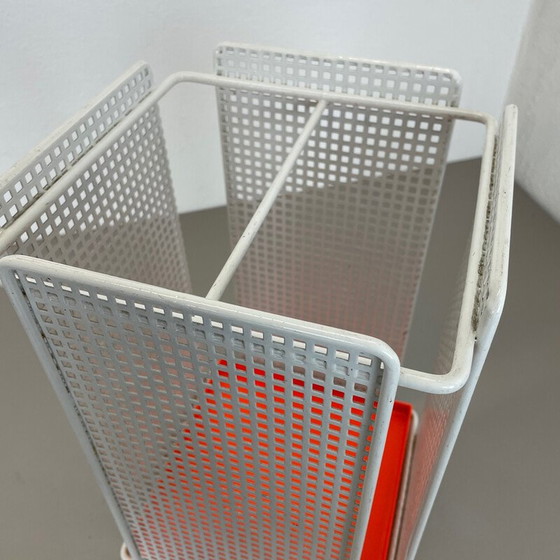 Image 1 of Vintage modernist metal umbrella stand, France 1970s