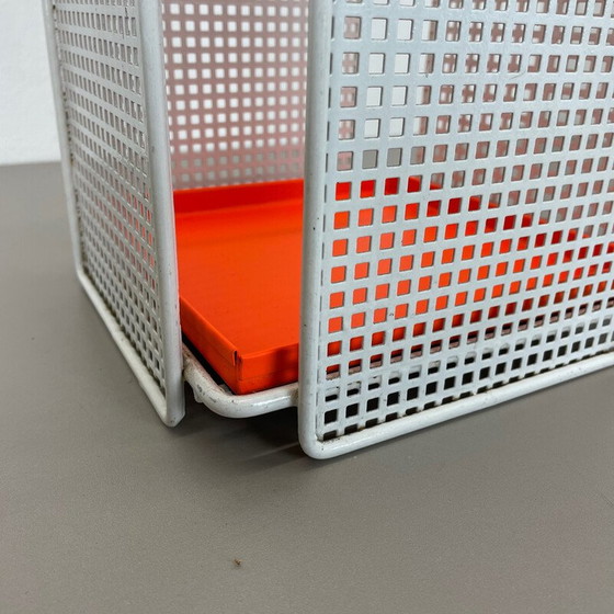 Image 1 of Vintage modernist metal umbrella stand, France 1970s