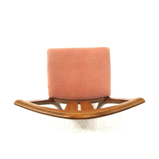 Image 1 of Set of 4 vintage walnut chairs, Sweden 1960