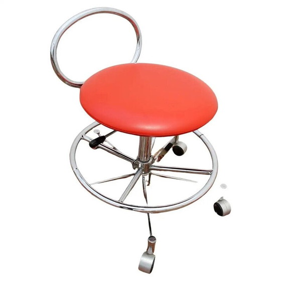 Image 1 of Vintage chrome swivel chair by Kovona, Czechoslovakia 1980s