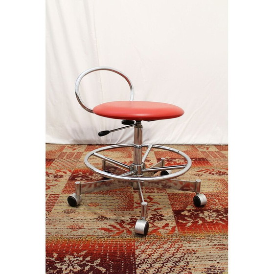 Image 1 of Vintage chrome swivel chair by Kovona, Czechoslovakia 1980s