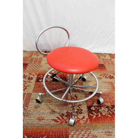 Image 1 of Vintage chrome swivel chair by Kovona, Czechoslovakia 1980s