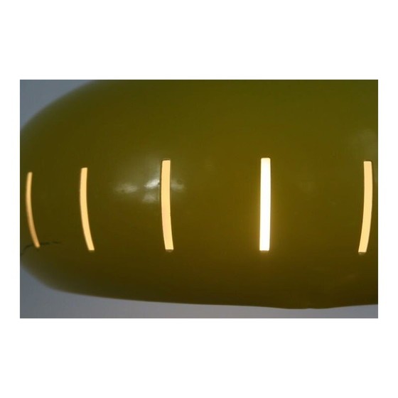 Image 1 of Vintage yellow pendant lamp 1960s