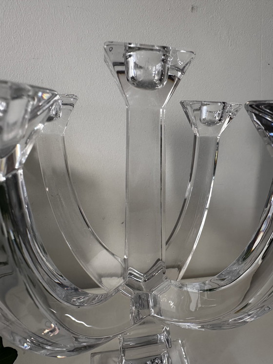 Image 1 of Crystal 5 Arm Candlestick