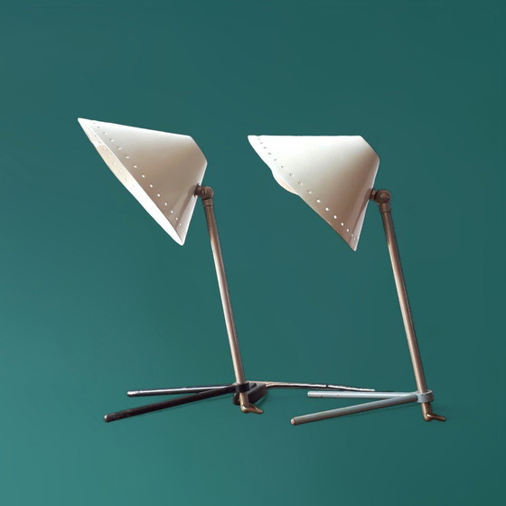 Image 1 of Pair of Pinocchio, Design H. Th. J. A. Busquet For Hala Zeist, 1950S