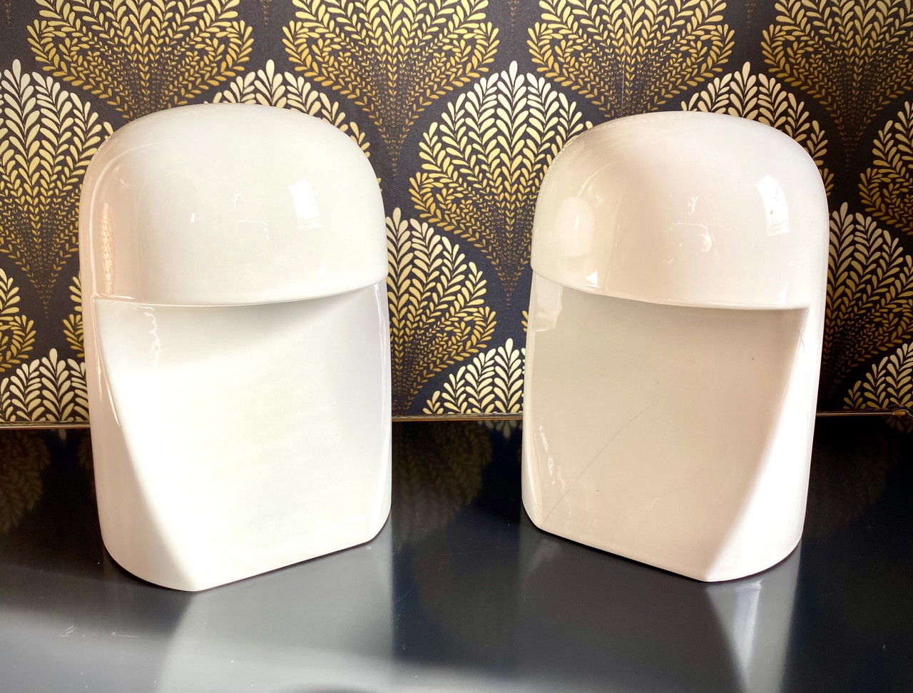 2x Lampe de table vintage italienne des années 60