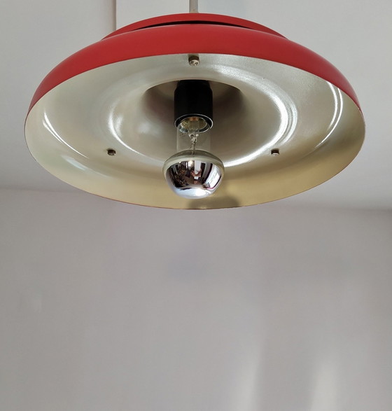 Image 1 of Vintage 70S Red Space Age Pendant Lamp