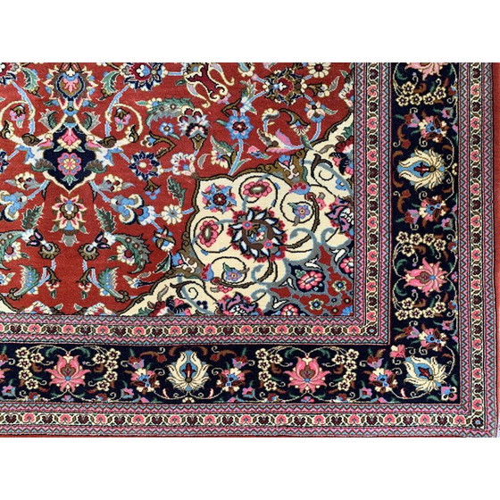 Image 1 of Vintage Iranian rug "GHOM" in wool, 1980s