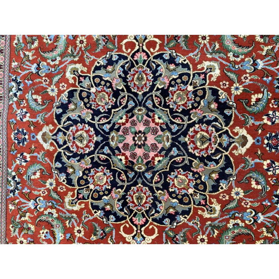 Image 1 of Vintage Iranian rug "GHOM" in wool, 1980s