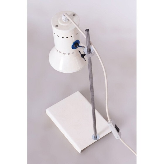 Image 1 of Vintage forged steel table lamp, Czechoslovakia 1960