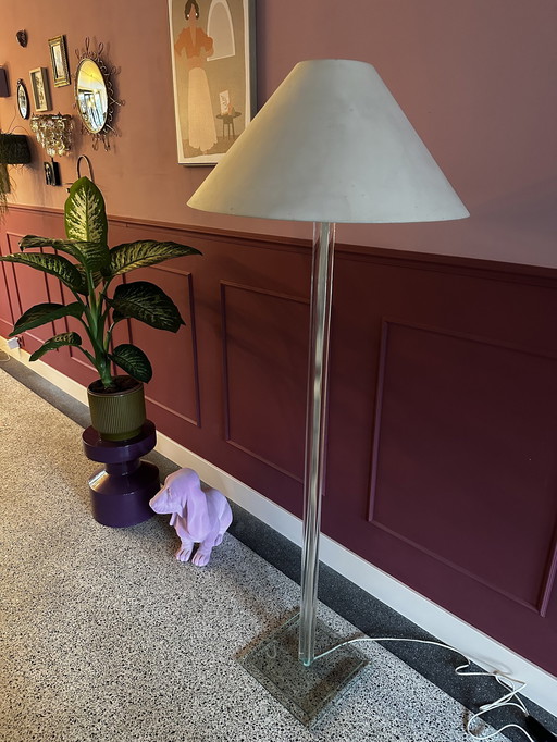 Vintage Glass Floor Lamp Boli Design 1980S