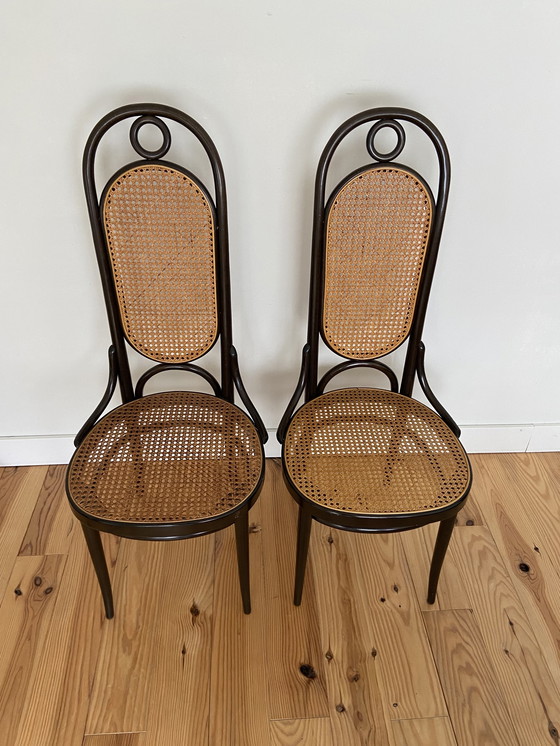 Image 1 of 2x Thonet model 17 - Long John chairs