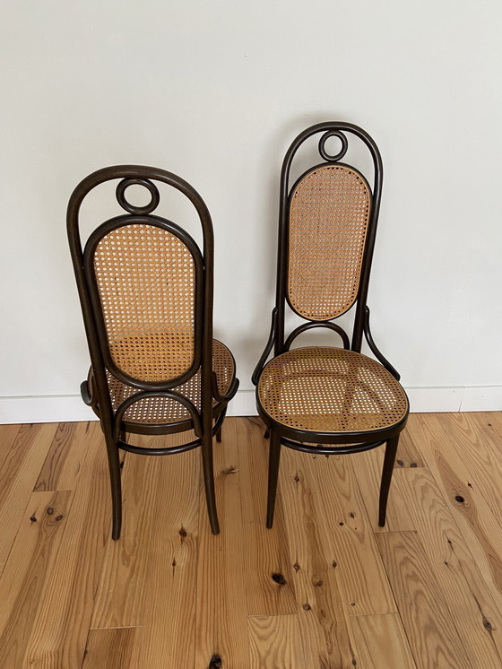 Image 1 of 2x Thonet model 17 - Long John chairs