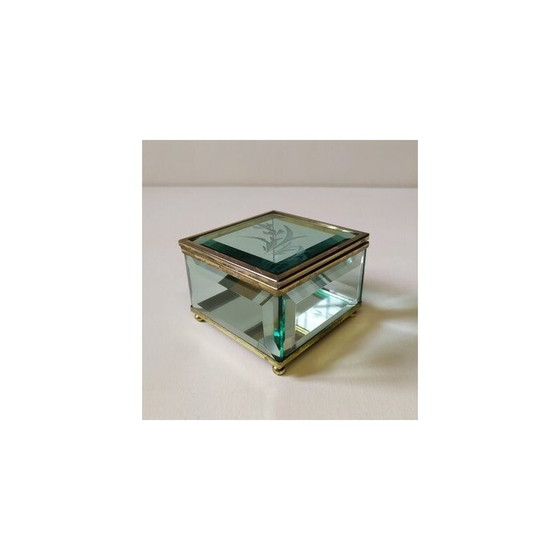 Image 1 of Vintage glass box, 1950