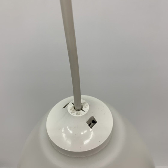 Image 1 of Mid-century Design Opaline Glass Hanging Lamp - 1960s