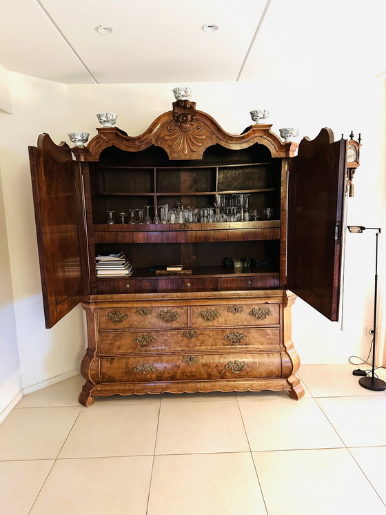 Image 1 of Dutch Cabinet Ca 1770 Restored