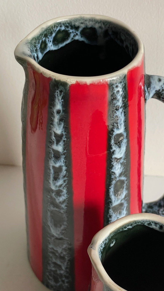 Image 1 of Vases Pitchers Ceramic Art Luc Vallauris Vintage