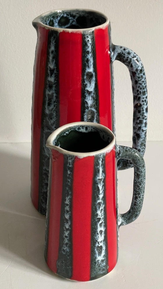 Image 1 of Vases Pitchers Ceramic Art Luc Vallauris Vintage