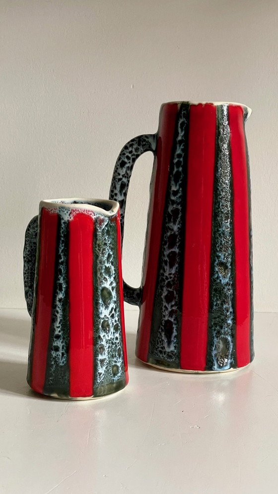 Image 1 of Vases Pitchers Ceramic Art Luc Vallauris Vintage