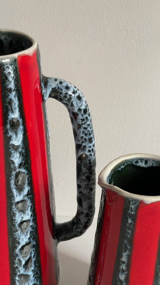 Image 1 of Vases Pitchers Ceramic Art Luc Vallauris Vintage