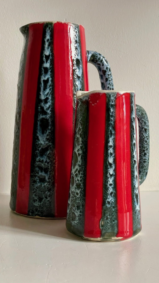 Image 1 of Vases Pitchers Ceramic Art Luc Vallauris Vintage
