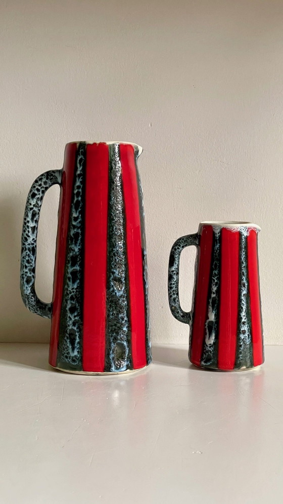 Image 1 of Vases Pitchers Ceramic Art Luc Vallauris Vintage