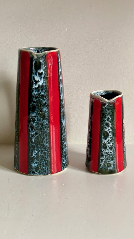 Image 1 of Vases Pitchers Ceramic Art Luc Vallauris Vintage