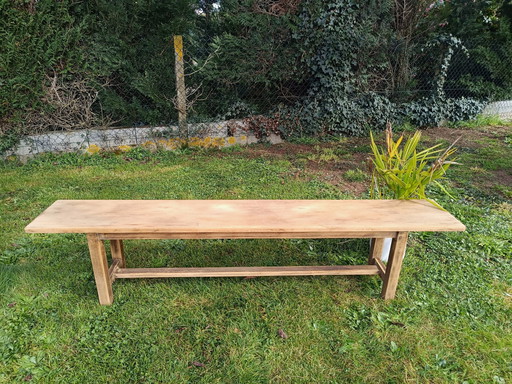 Solid Beech Antique Bench 1.95m long