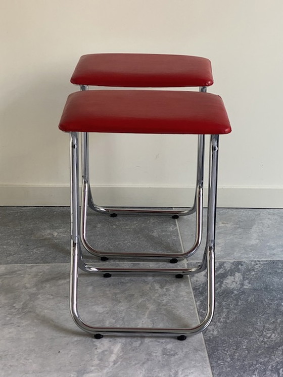 Image 1 of 2 x tabourets vintage