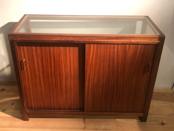 Image 1 of Fifties Shop Display Case From Teakwood