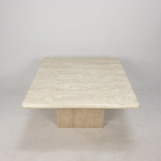 Image 1 of Vintage travertine coffee table, Italy 1980