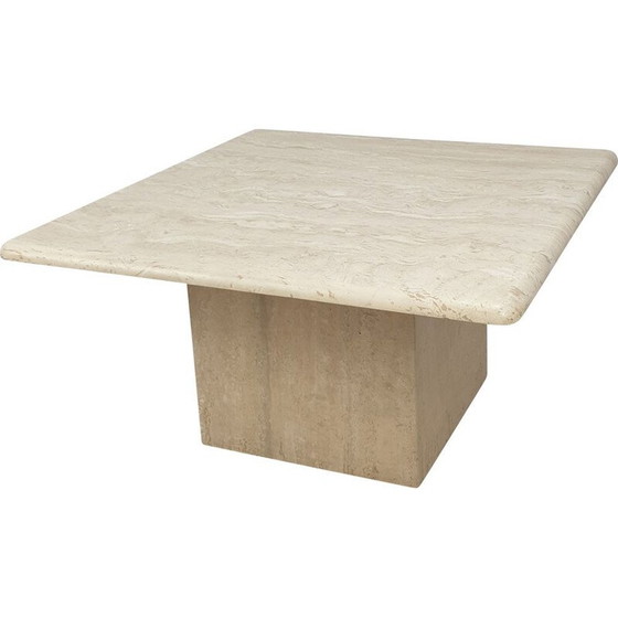 Image 1 of Vintage travertine coffee table, Italy 1980