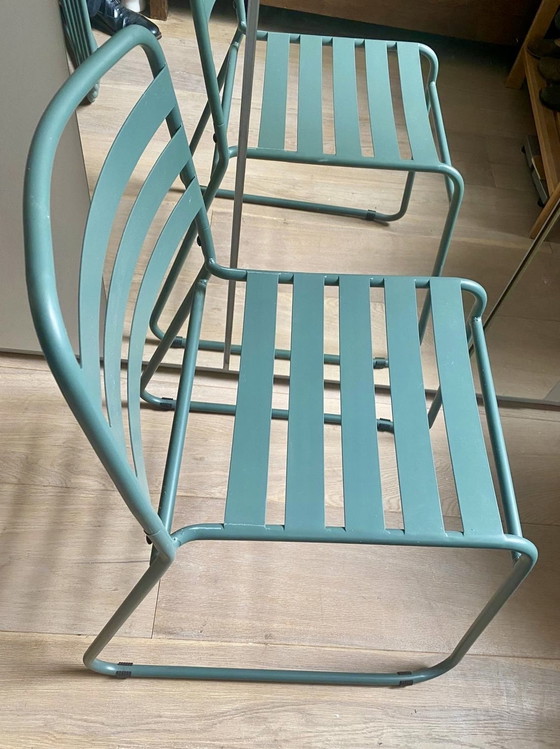 Image 1 of 8x HK Living Steel Garden Chairs