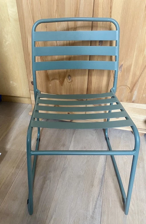 8x HK Living Steel Garden Chairs