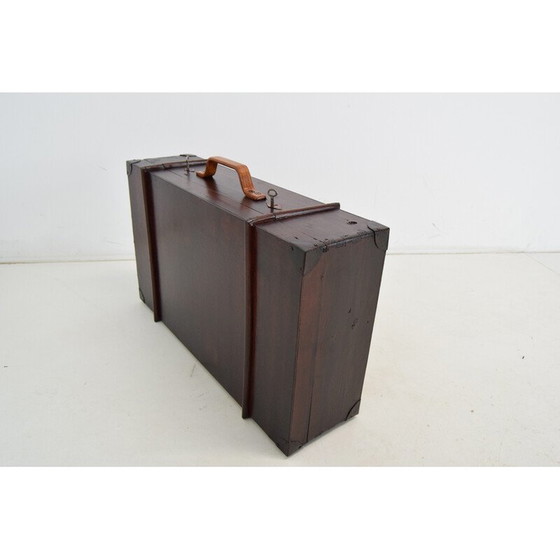 Image 1 of Baule in legno Art Déco vintage, Cecoslovacchia, anni '30