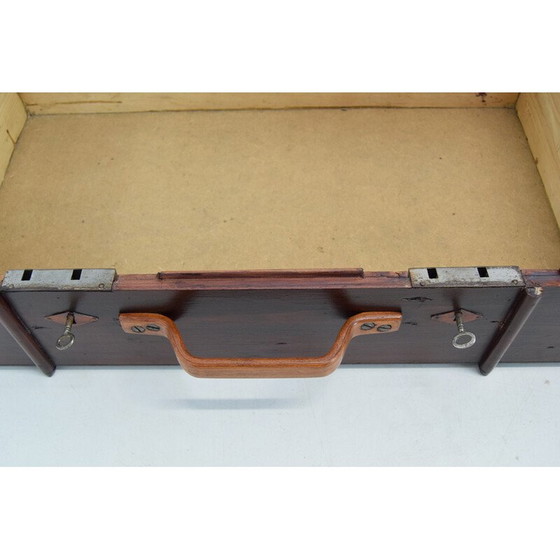 Image 1 of Baule in legno Art Déco vintage, Cecoslovacchia, anni '30