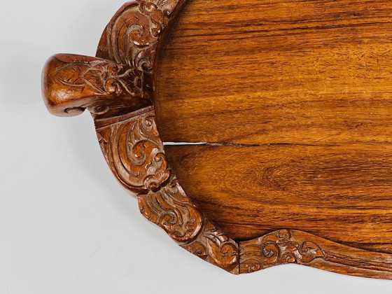 Image 1 of Tray, Wood (Padauk), Colonial, Indonesia 20th Century