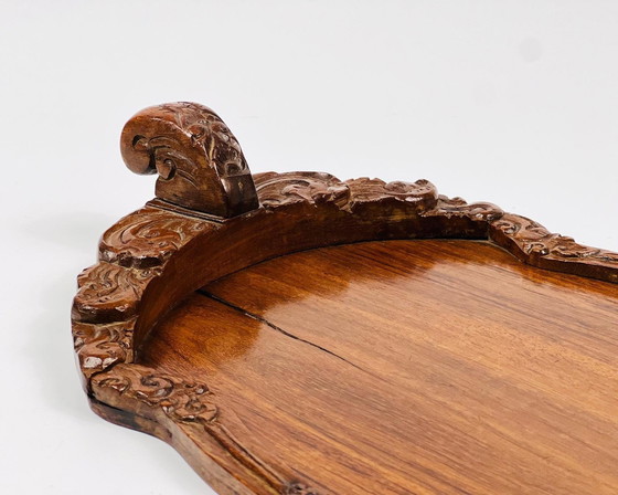 Image 1 of Tray, Wood (Padauk), Colonial, Indonesia 20th Century