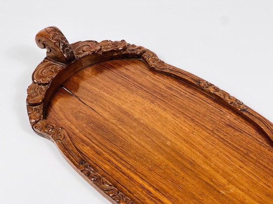 Image 1 of Tray, Wood (Padauk), Colonial, Indonesia 20th Century