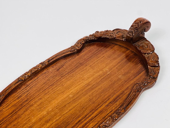 Image 1 of Tray, Wood (Padauk), Colonial, Indonesia 20th Century