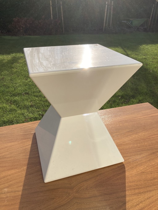 Vintage Space Age Design Stool / Side Table Cube