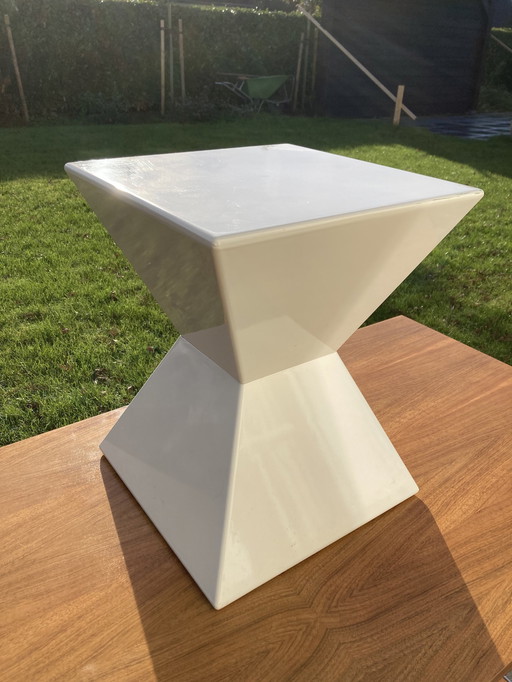 Vintage Space Age Design Stool / Side Table Cube